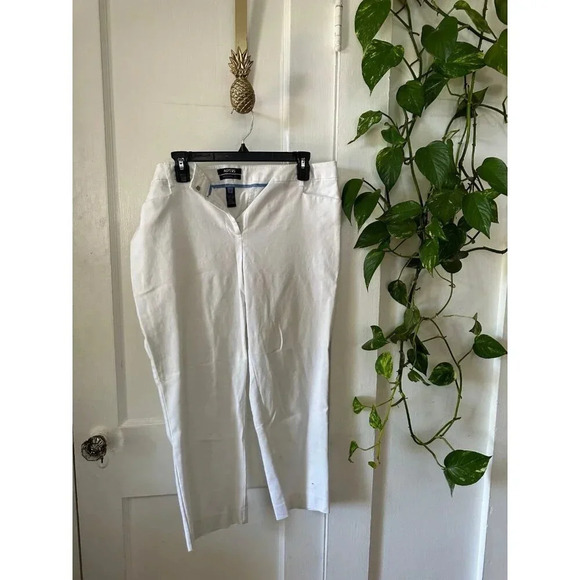 Apt 9 Modern Women’s size 14 white casual pants - Picture 1 of 7